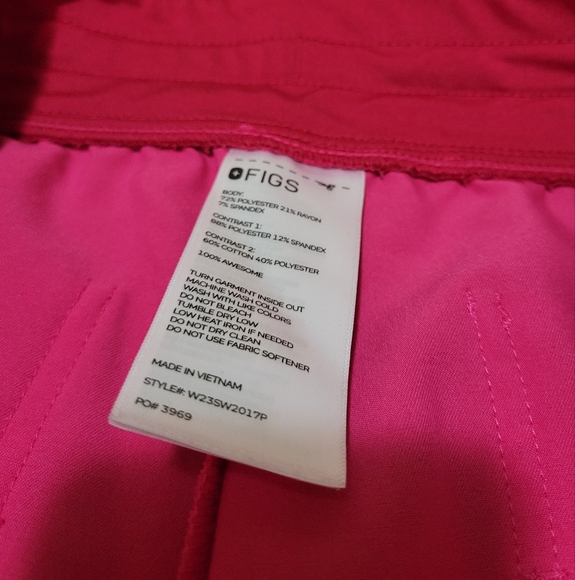 Figs HW Zamora Scrub Jogger Shocking Pink XXLP - Picture 4 of 5